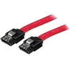 Image de Câble SATA avec verrouillage de 30 cm - Câble SATA - Serial ATA 150/300/600 - SATA (R) pour SATA (R) - 30 cm - verrouillé - rouge - pour P/N: