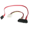 Image de Câble adaptateur SAS SFF-8482 vers SATA avec alimentation LP4 - 46 cm - 1x SATA receptacle 1x LP4 mâle 1x SFF-8482 receptacle - Câble SATA / SAS -