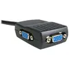 Image de Câble répartiteur / Splitter vidéo VGA alimenté par USB - Adaptateur doubleur VGA - 1x (M) vers 2x (F) - Noir - Répartiteur video - 2 x VGA - de