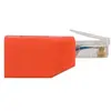 Image de Adaptateur Gigabit Ethernet Cat 6 vers la répartition - Adaptateur de câble inverseur - RJ-45 (M) pour RJ-45 (F) - CAT 6 - rouge