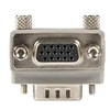 Image de Adaptateur VGA vers VGA à angle droit type 1 - Convertisseur HD15 vers HD15 - M/F - Gris - Adaptateur VGA - HD-15 (VGA) (M) pour HD-15 (VGA) (F) -