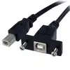 Image de StarTech 1ft Panel Mount USB B to B Cable - F/M