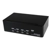 Image de Switch KVM USB 2 Ecrans DVI pour 4 Ordinateurs avec Audio - Commutateur KVM - Commutateur écran-clavier-souris/audio/USB - 4 x KVM / audio / USB - 1