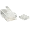 Image de Connecteur de prise modulaire multibrin Cat6 RJ45 - Paquet de 50 - Connecteur de réseau - RJ-45 (M) - CAT 6 - bloqué - clair (pack de 50) - pour P/N: