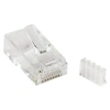 Image de Cat 6 RJ45 Modular Plug for Solid Wire - 50 Pack (CRJ45C6SOL50) - Connecteur de réseau - RJ-45 (M) - CAT 6 - clair (pack de 50) - pour P/N: