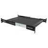 Image de Etagère coulissante pour Montage en Rack de Serveur ventilé 2U - Profondeur ajustable 48 cm - Capacité de charge 23kg - Etagère pour rack - 1U - 19"
