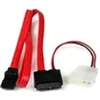 Image de Cable adaptateur 90 cm Slimline SATA vers SATA avec alimentation LP4 - Câble SATA - Serial ATA 150/300/600 - SATA Slimline (F) pour SATA,
