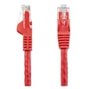 Image de 75ft CAT6 Ethernet Cable, 10 Gigabit Snagless RJ45 650MHz 100W PoE Patch Cord, CAT 6 10GbE UTP Network Cable w/Strain Relief, Red, Fluke