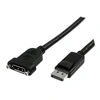 Image de 3 ft / 91 cm 20 pin DP DisplayPort Extension Panel Mount Cable - DisplayPort to DisplayPort - Male to Female (DPPNLFM3PW) - Câble DisplayPort -
