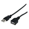 Image de Câble d'extension USB 2.0 A vers A de 90 cm - Rallonge USB - M/F - Rallonge de câble USB - USB (M) pour USB (F) - USB 2.0 - 91 cm - noir - pour P/N: