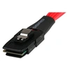 Image de Câble Mini SAS SFF-8087 vers 4 SATA avec verrouillage - Câble interne SAS vers 4 SATA - 1x SFF-8087 (M) 4x SATA (F) - 50 cm - Câble SATA / SAS -