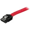 Image de Câble SATA avec verrouillage de 20 cm - Câble SATA - Serial ATA 150/300/600 - SATA (R) pour SATA (R) - 20 cm - verrouillé - rouge - pour P/N: