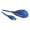 Image de Câble d'extension USB 3.0 A vers A de 1,5 m - Rallonge USB A SuperSpeed en bleu - M/F - Rallonge de câble USB - USB type A (M) pour USB type A (F) -
