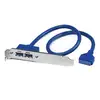 Image de StarTech 2 Port USB 3 A Female Slot Plate Adapter