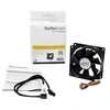 Image de Ventilateur d'Ordinateur 80 mm avec PMW - Connecteur à Modulation d'Impulsion en Durée - 1x Molex Fan Femelle - Ventilateur châssis - 80 mm - noir