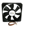 Image de Ventilateur d'Ordinateur 120 mm avec PMW - Connecteur à Modulation d'Impulsion en Durée - 1x Molex Fan Femelle - Ventilateur châssis - 120 mm - noir