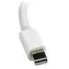 Image de StarTech Adaptateur vidéo Mini DisplayPort vers VGA - Convertisseur Mini DP vers HD15 - M/F - 1920x1200 - Blanc - Convertisseur vidéo - VGA -