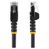 Image de Câble réseau Cat6 Gigabit UTP sans crochet de 2m - Cordon Ethernet RJ45 anti-accroc - Câble patch Mâle / Mâle - Noir - Cordon de raccordement - RJ-45