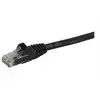Image de Câble réseau Cat6 Gigabit UTP sans crochet de 50cm - Cordon Ethernet RJ45 anti-accroc - Câble patch Mâle / Mâle - Noir - Cordon de raccordement -