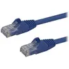 Image de Câble réseau Cat6 Gigabit UTP sans crochet de 2m - Cordon Ethernet RJ45 anti-accroc - Câble patch Mâle / Mâle - Bleu - Cordon de raccordement - RJ-45