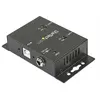 Image de Hub adaptateur industriel USB vers série 2 ports à fixation murale avec clips de rail DIN - Adaptateur série - USB 2.0 - RS-232 x 2 - noir