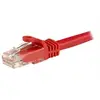 Image de Câble réseau Cat6 Gigabit UTP sans crochet de 15m - Cordon Ethernet RJ45 anti-accroc - Câble patch Mâle / Mâle - Rouge - Cordon de raccordement -