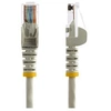 Image de Câble réseau Cat5e UTP sans crochet de 15 m - Cordon Ethernet RJ45 anti-accroc - Câble patch - M/M - Gris - Cordon de raccordement - RJ-45 (M) pour