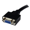 Image de Câble adaptateur DVI vers VGA de 20cm - Convertisseur DVI-I vers HD15 - Mâle / Femelle - Noir - Adaptateur VGA - DVI-I (M) pour HD-15 (VGA) (F) - 20