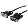 Image de Cable serie DB9 RS232 en liaison directe de 2 m - Noir - M/F - Rallonge de câble série - DB-9 (M) pour DB-9 (F) - 2 m - noir - pour P/N: