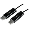 Image de Câble KM USB 2.0 avec transfert de données - Commutateur USB clavier souris pour PC et Mac - Switch KM à 2 ports - Adaptateur de connexion directe -