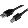 Image de Câble USB Actif A vers B 15 m - Cable Imprimante USB A-B - M/M - 1x USB A Mâle, 1x USB B Mâle - Noir - 15 mètres - Câble USB - USB type B (M) pour
