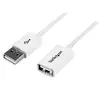 Image de StarTech 3m White USB 2.0 Extension Cable - M/F