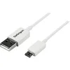 Image de Câble Micro USB 50 cm - A vers Micro B - Cordon Micro USB 2.0 - 1x USB A (M) 1x USB Micro B (M) - Blanc 0.5m - Câble USB - Micro-USB de type B (M)