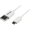 Image de Câble Micro USB 1 m - A vers Micro B - Cordon Micro USB 2.0 - 1x USB A (M) 1x USB Micro B (M) - Blanc 1m - Câble USB - Micro-USB de type B (M) pour