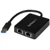 Image de StarTech USB 3 Dual Port Gigabit Ethernet Adapter