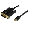 Image de Adaptateur Mini DisplayPort vers DVI - Câble Mini DP / DVI-D Vidéo 1080p jusqu'à 1920x1200 - Noir - 1,8 m - Câble DisplayPort - Mini DisplayPort (M)