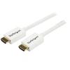 Image de Câble HDMI haute vitesse Ultra HD 4k x 2k de 3m - Cordon HDMI vers HDMI CL3 pour installation murale - M/M - Blanc - Câble HDMI - HDMI mâle pour HDMI