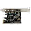 Image de Startech Carte contrôleur PCIe à 2 ports USB 3.0 - Adaptateur PCI Express 2x USB Super Speed avec alimentation SATA - Adaptateur USB - PCI Express x1