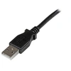 Image de Câble USB 2.0 Type A vers USB Type B Coudé à Gauche Mâle / Mâle - Adaptateur pour imprimante 1 m Noir - Câble USB - USB type B (M) pour USB (M) - USB