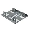 Image de Kit de Montage pour 2 Disques Durs 2,5" SATA dans Baie 3,5" - Adaptateur DD 2,5" vers 3,5" - Bracket 3,5" pour HDD / SSD 2,5" - Adaptateur pour baie
