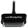 Image de Câble Connecteur Dock vers USB pour Samsung Galaxy Tab 3 m - Câble de Donnée / Chargeur Samsung 30 Broches - Noir - Câble de chargement / de données