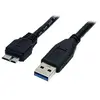 Image de Câble USB 3.0 SuperSpeed 0,5 m - Cordon USB A vers USB Micro B Mâle / Mâle - 50 cm Noir - Câble USB - Micro-USB de type B (M) pour USB type A (M) -