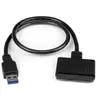 Image de Câble adaptateur USB 3.0 vers SATA III pour HDD/SSD SATA 2,5" avec UASP - Convertisseur USB vers SATA pour disque dur - Noir - Contrôleur de stockage