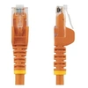Image de Câble réseau Cat6 Gigabit UTP sans crochet de 3m - Orange - Cordon de raccordement - RJ-45 (M) pour RJ-45 (M) - 3 m - UTP - CAT 6 - moulé, sans