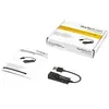 Image de Adaptateur réseau USB 2.0 vers Ethernet - 10/100 Mb/s - Convertisseur / Dongle USB vers RJ45 - Mâle / Femelle - Noir - Adaptateur réseau - USB 2.0 -