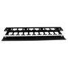 Image de Panneau / Goulotte de gestion de câbles horizontal 1U pour rack de serveur - Guide pour câbles - Passe câble avec couverture - Panneau d'agencement