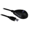 Image de Câble d'extension SuperSpeed USB 3.0 de 1,5m - Rallonge / Prolongateur USB A vers A sur socle - Mâle / Femelle - Noir - Rallonge de câble USB - USB