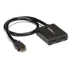Image de Répartiteur vidéo HDMI 4K à 2 ports - Splitter HDMI 1 x 2 alimenté par USB ou adaptateur d'alimentation - 4K @ 30Hz - Répartiteur vidéo/audio - 2 x