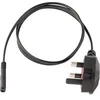 Image de Cordon d'alimentation bipolaire BS1363 vers IEC 320 C7 de 1m pour PC portable - Câble secteur UK vers C7 - M/F - Noir - Câble d'alimentation - power