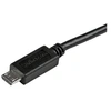 Image de Câble de charge / synchronisation mobile USB A vers Micro B slim 15 cm - Cordon USB 2.0 pour smartphone / tablette M/M Noir - Câble USB - Micro-USB